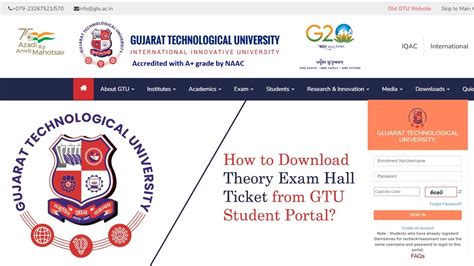 rtu portal|Gtu Exam Hall Ticket Download 2023 .